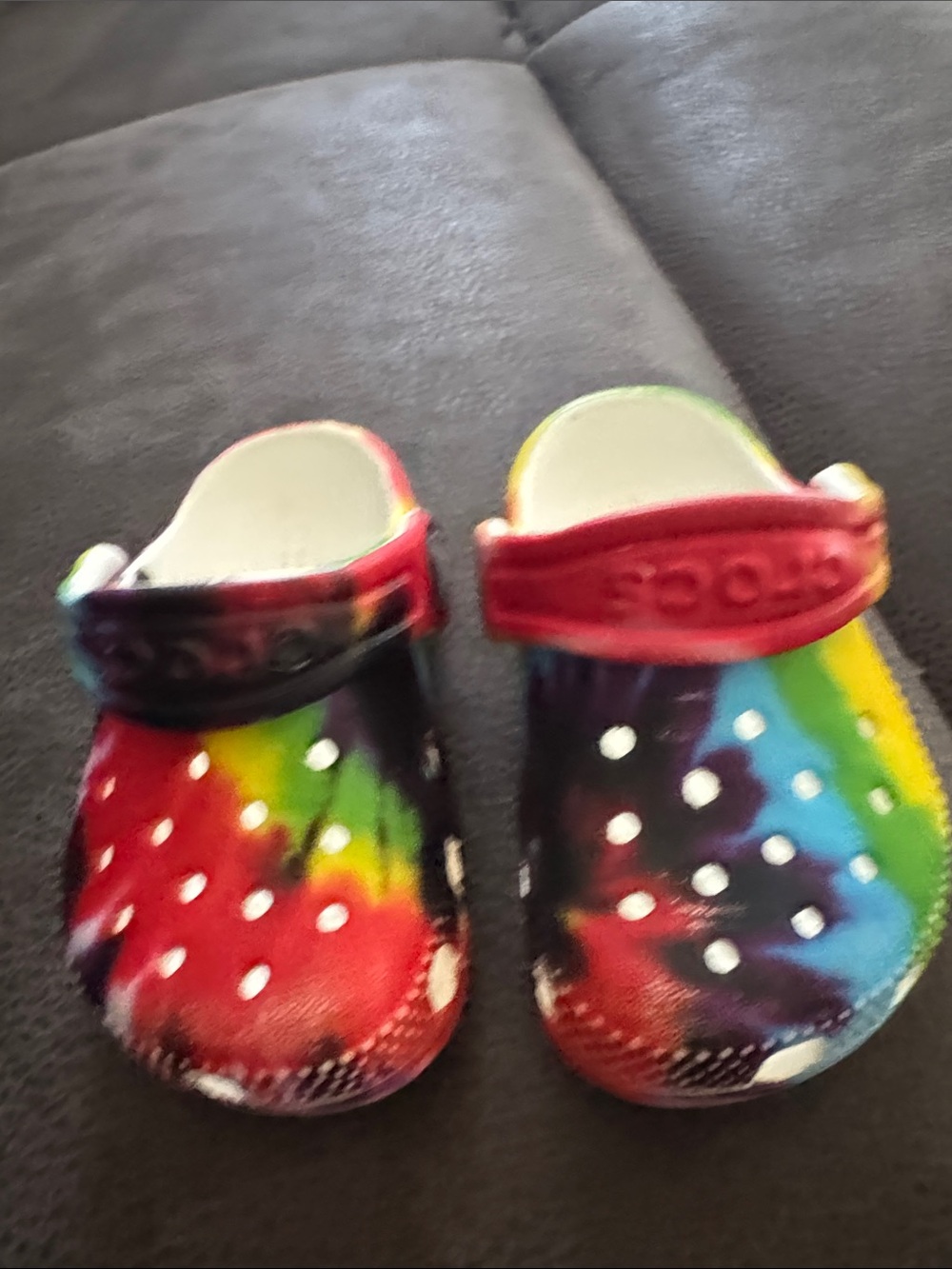 Crocs Tie Dye Clogs Classic Toddlers Sz 4 -  Unisex Toddlers Little Boy Girls